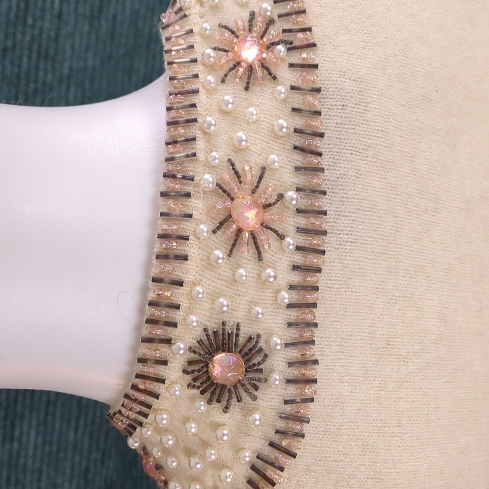 Vintage Marshall Field & Company Beaded Wool/Angora Sweater - Picture 8 of 16